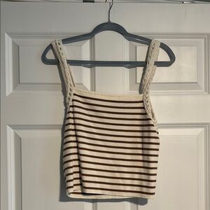 Striped Knit Tank Top